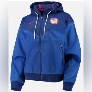 Nike Men’s Blue Team USA Summer 2020 Olympics Nylon Full-Zip Size L NWOT